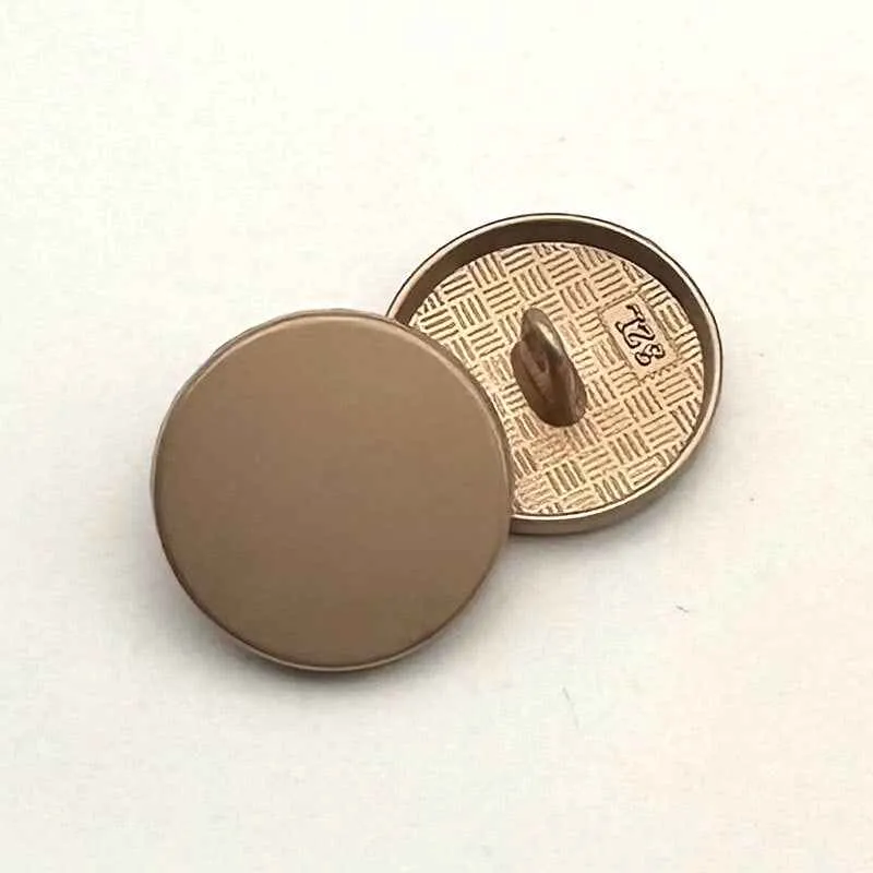 1 Inch Round Flat Metal Shank Buttons for Women's Coat 20PCS
