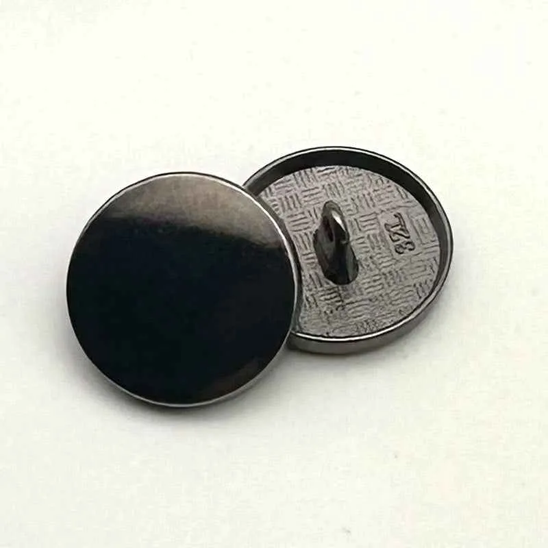1 Inch Round Flat Metal Shank Buttons for Women's Coat 20PCS