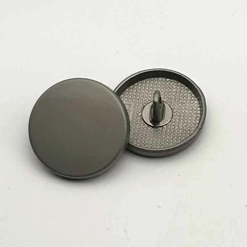 1 Inch Round Flat Metal Shank Buttons for Women's Coat 20PCS