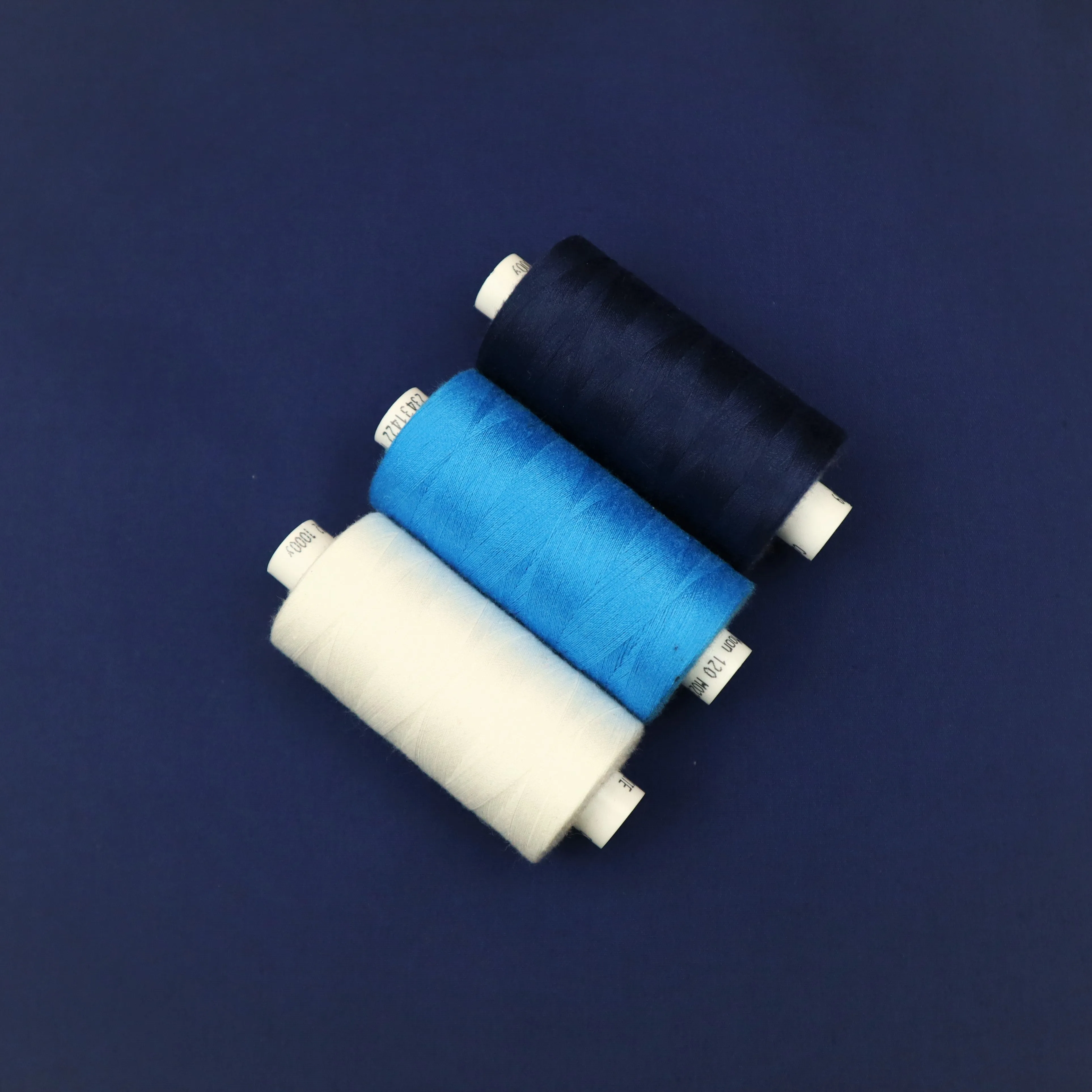 100% Cotton Poplin in Plain Navy
