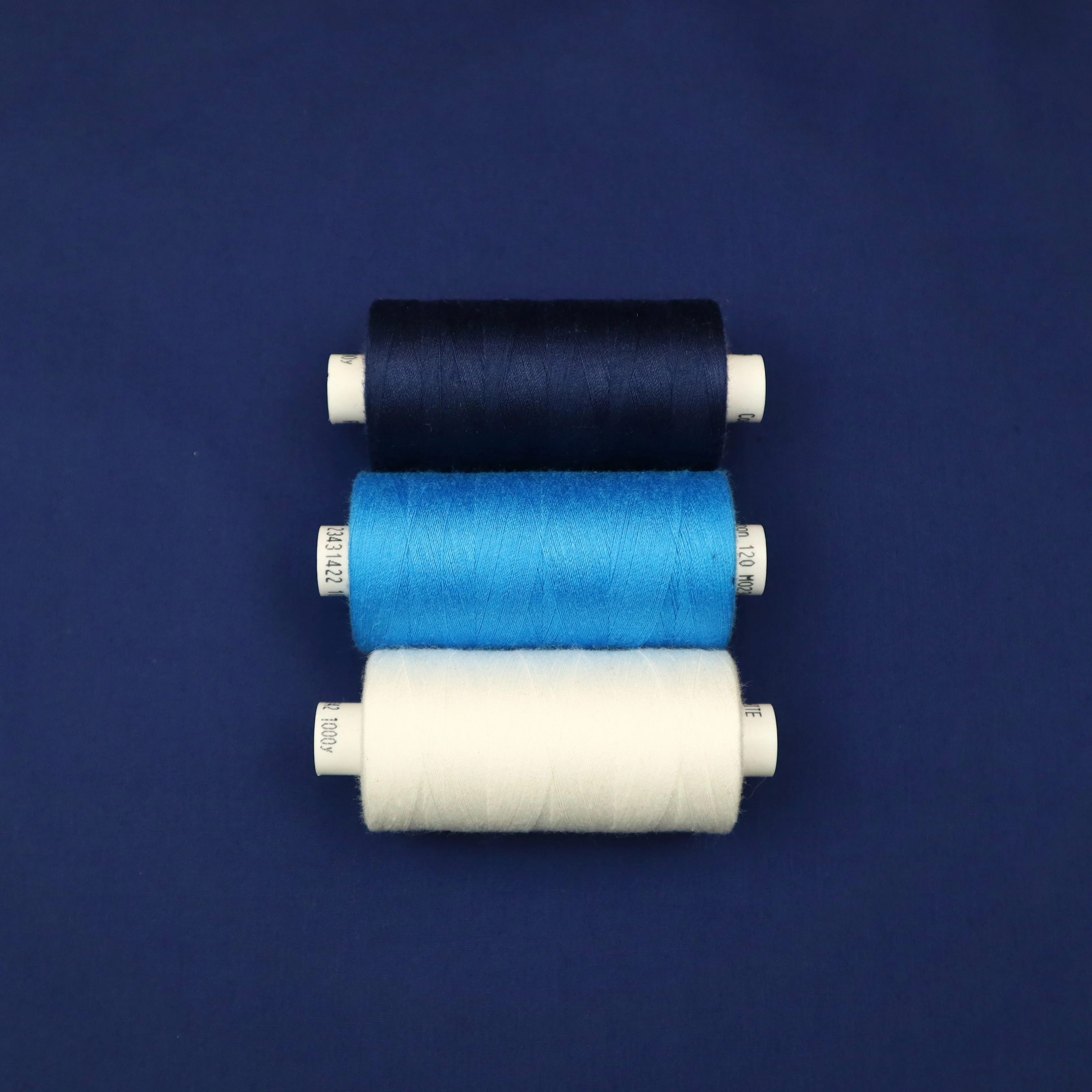100% Cotton Poplin in Plain Navy