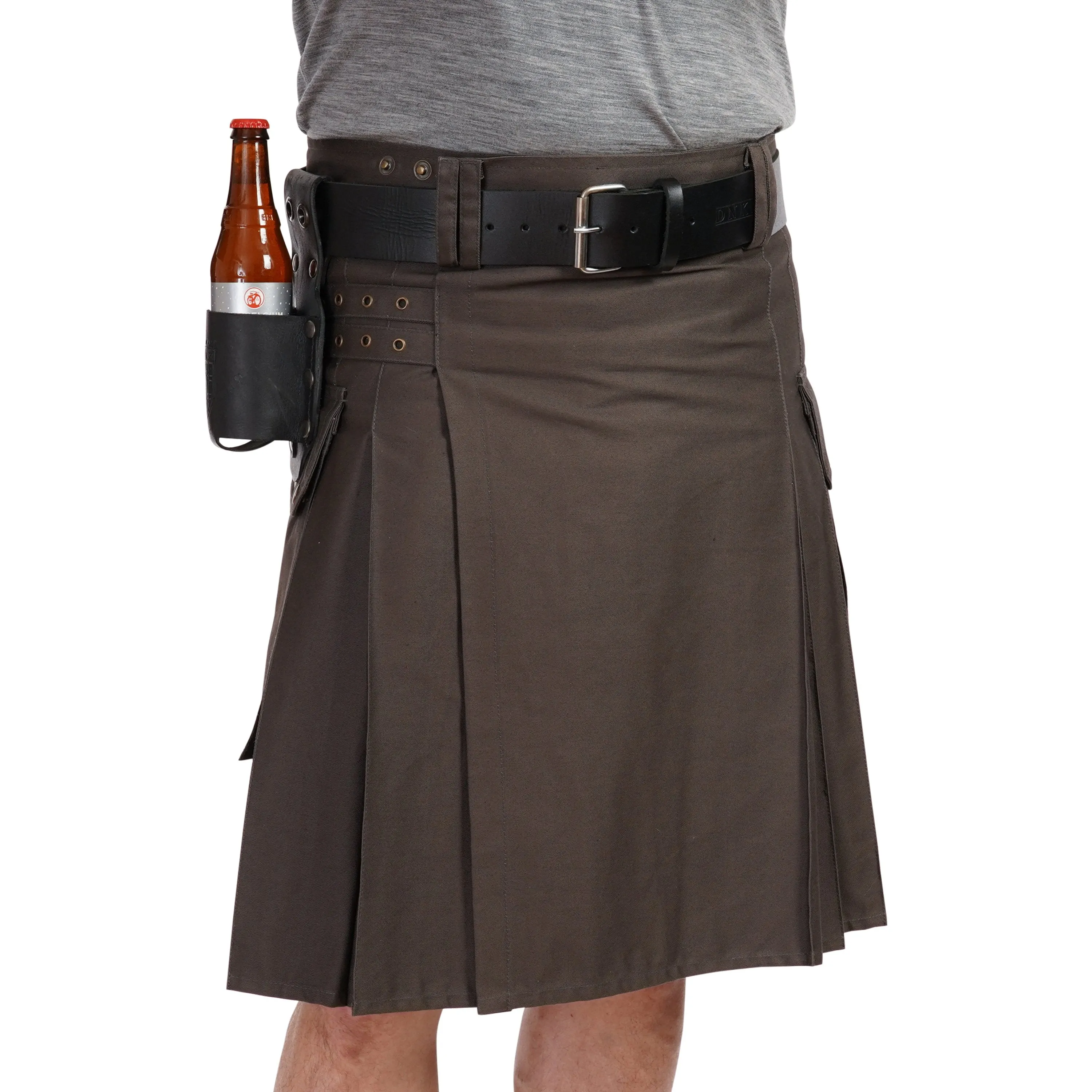22 oz Bomber XL Bottle Holder - Black Leather