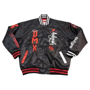AALIYAH DMX SATIN JACKET RED/BLACK