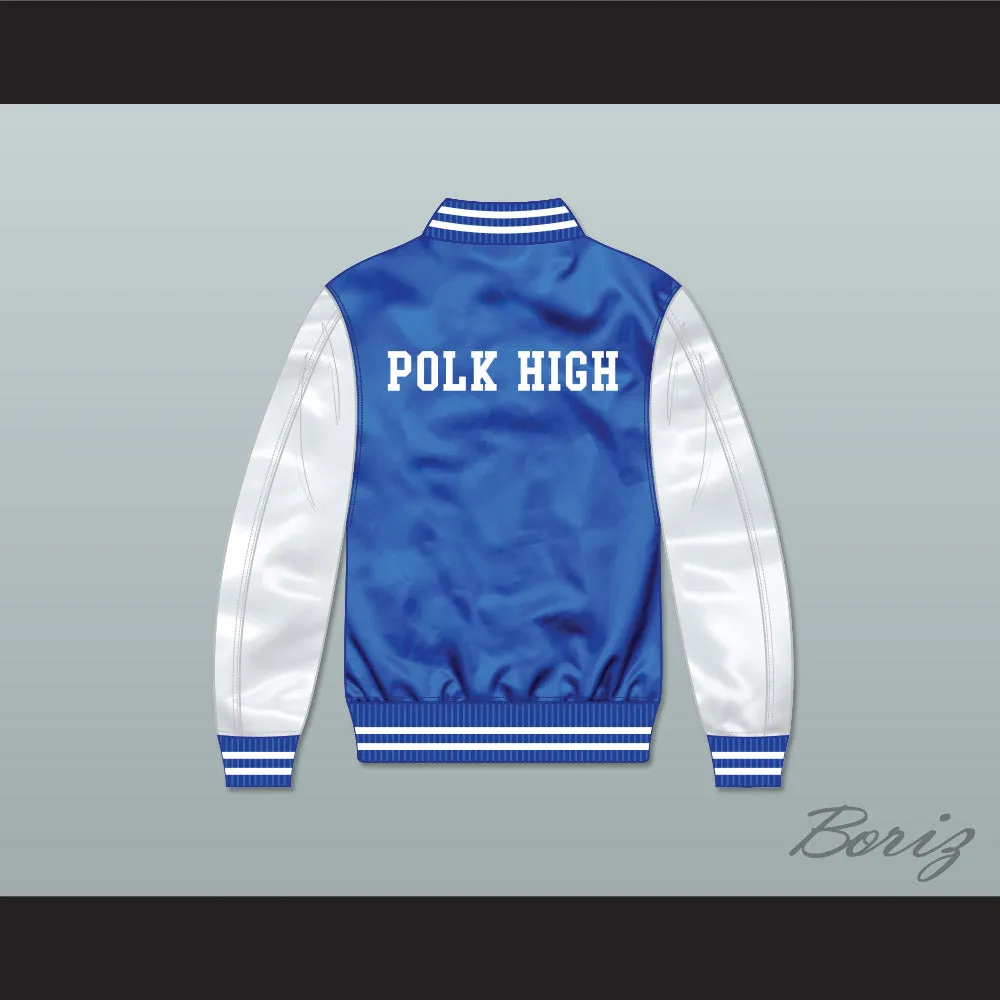 Al Bundy Polk High School Blue/ White Varsity Letterman Satin Bomber Jacket