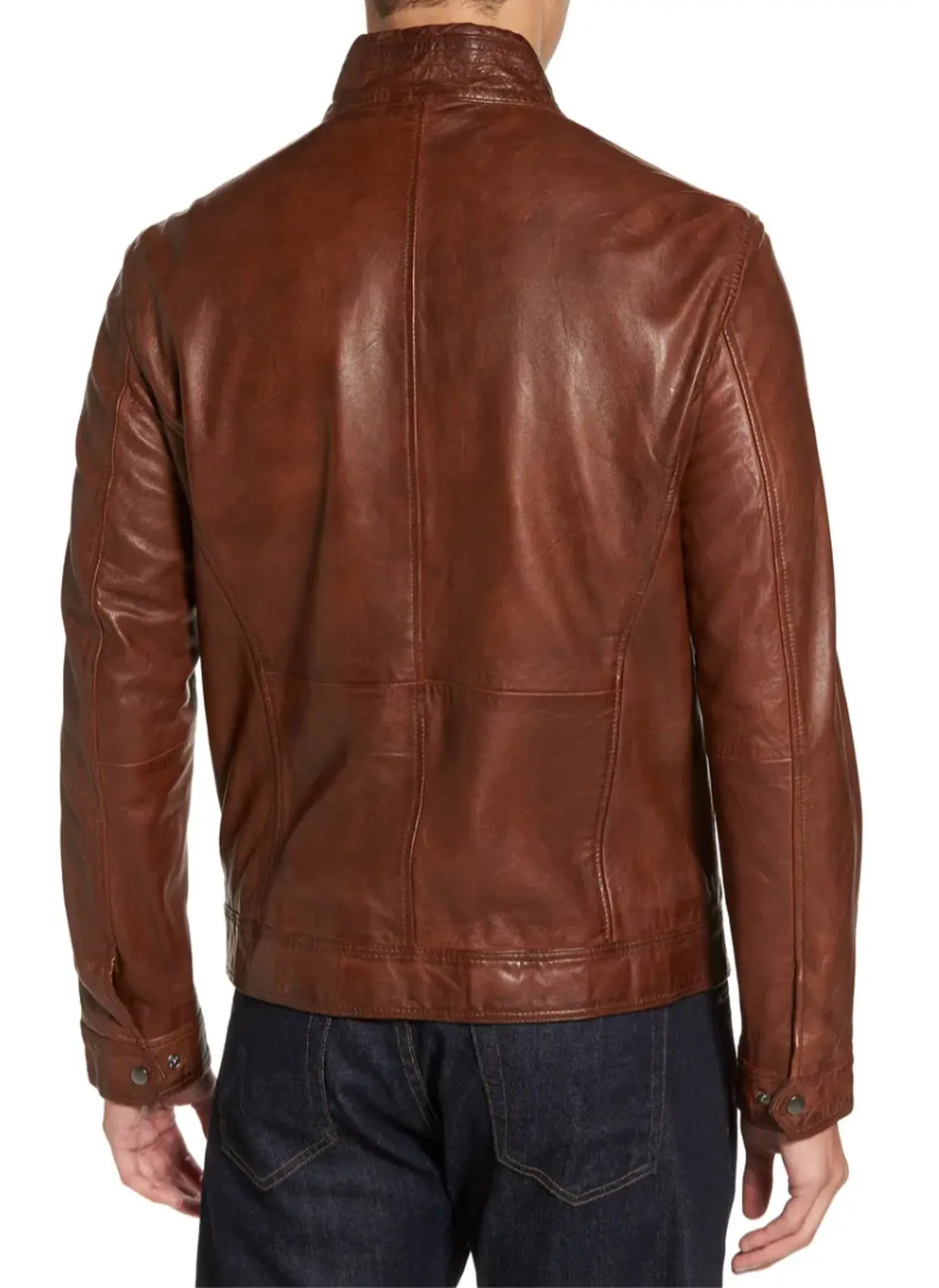 Antique Lamb Leather Bomber