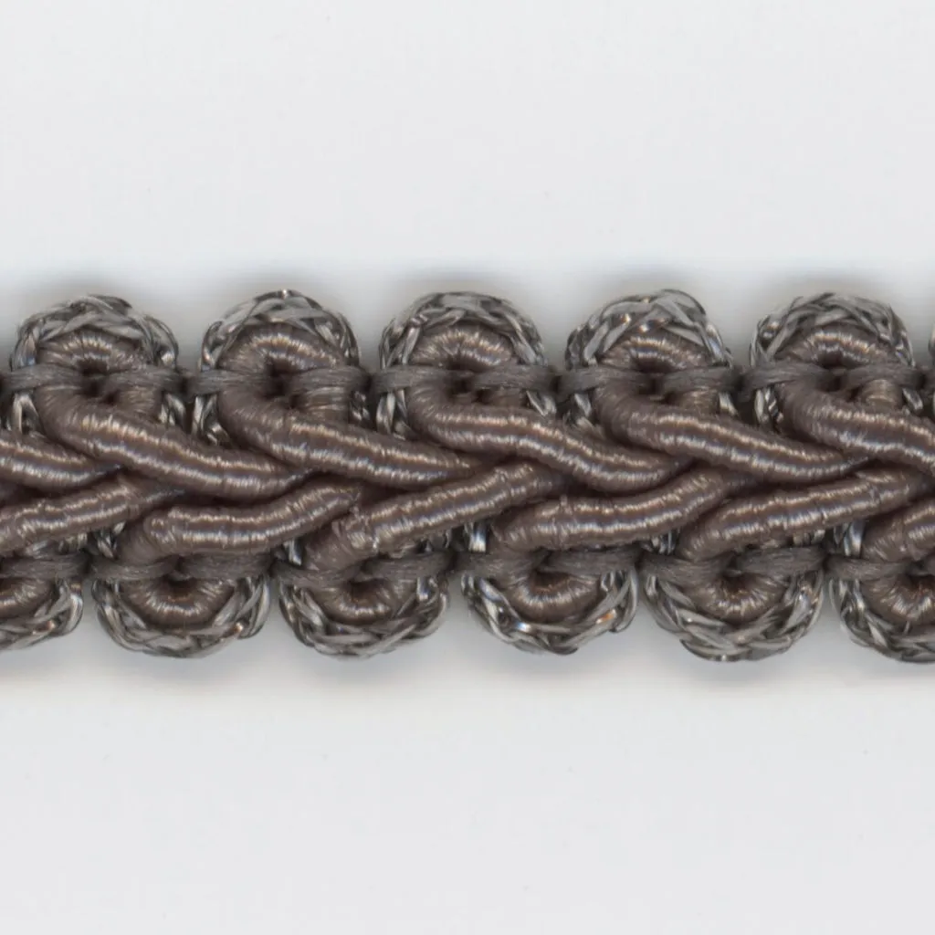 Antique Metallic Trimming Braid #105 Charcoal