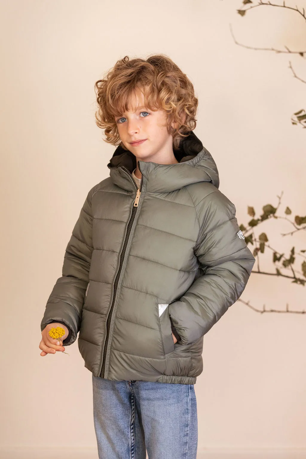 Antique Olive | Sage EcoReversible Puffer