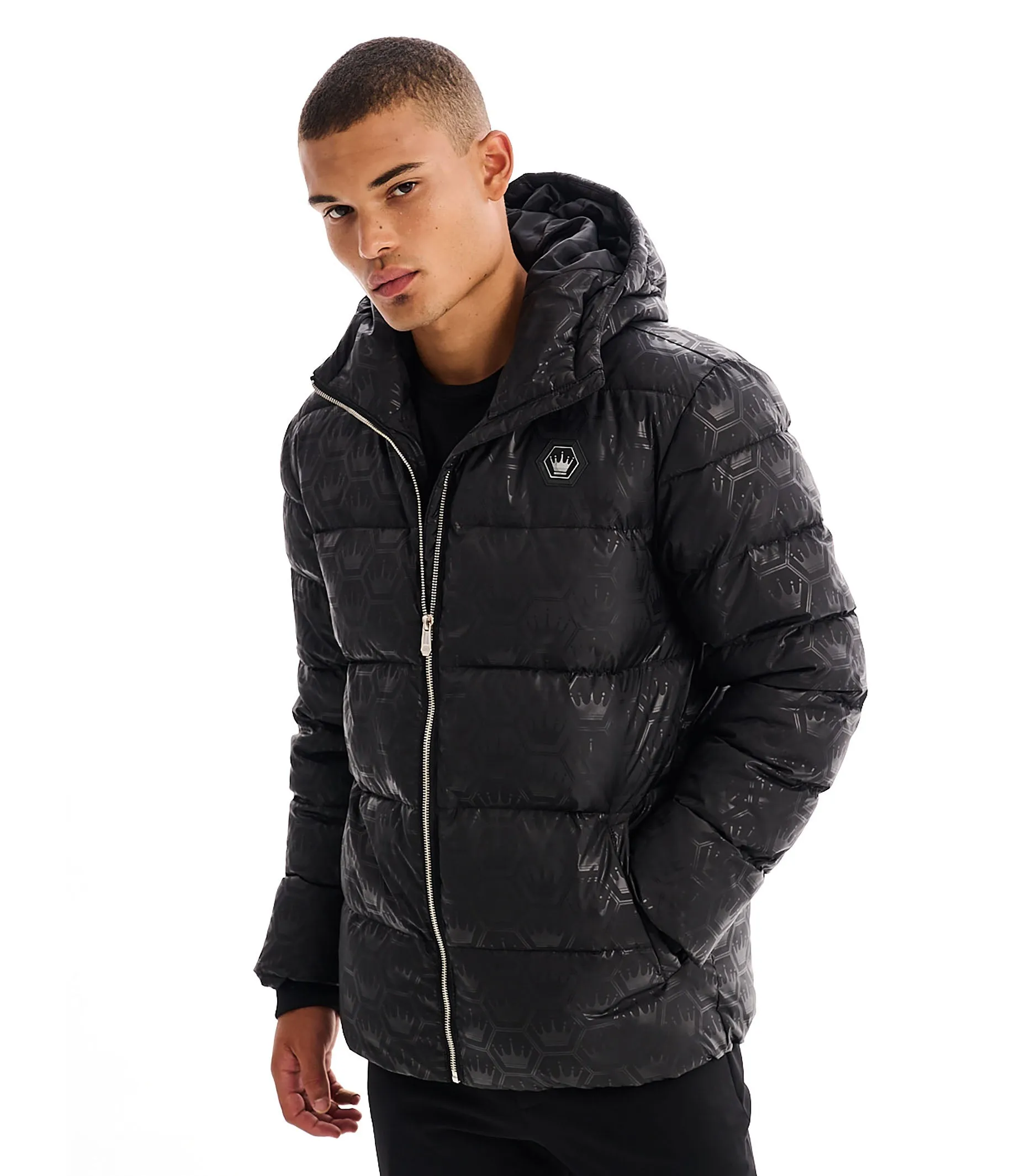ARNOLD BLACK PUFFER COAT