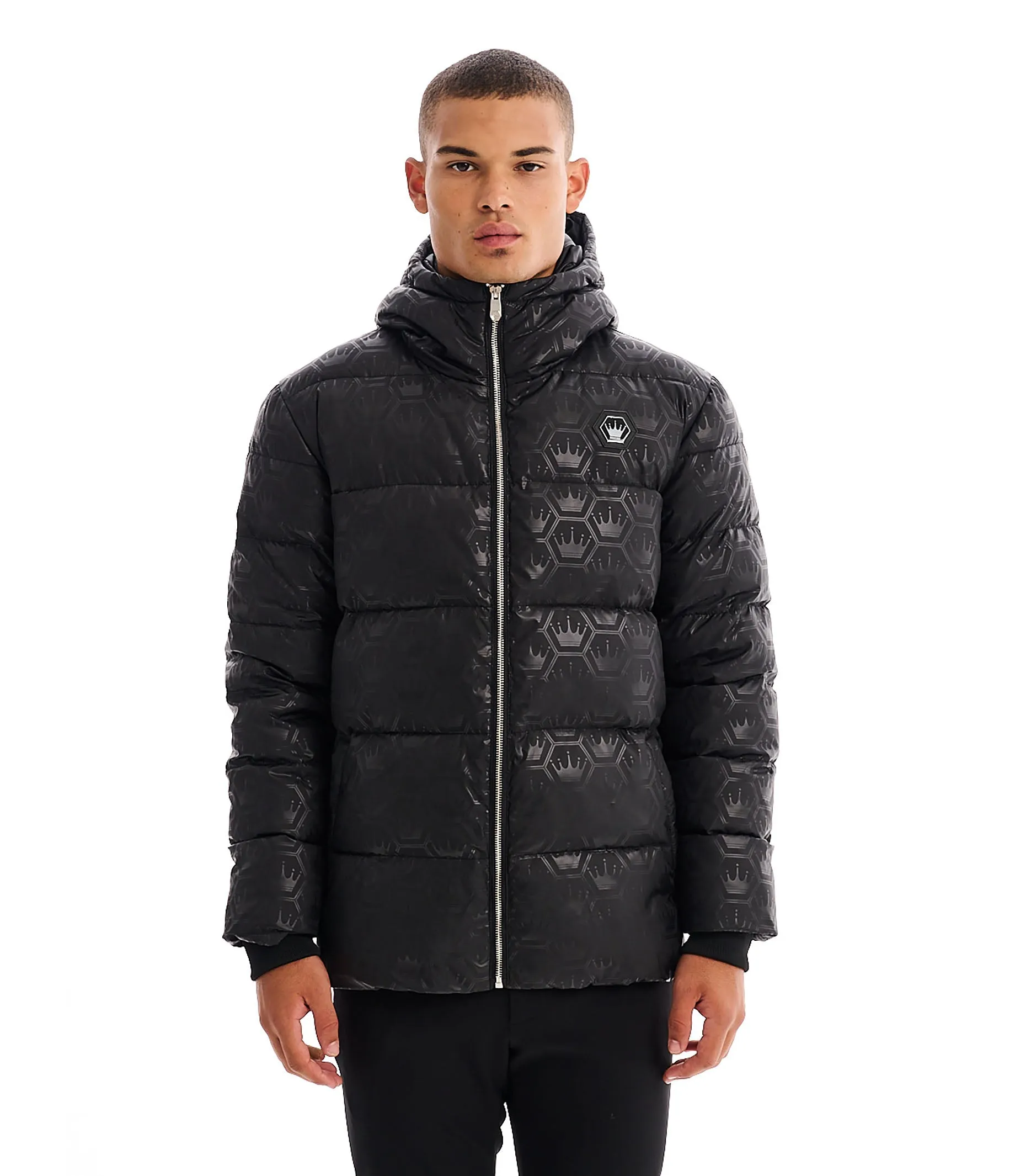 ARNOLD BLACK PUFFER COAT