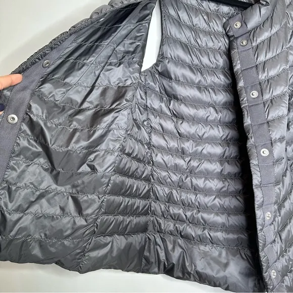 Athleta Downkind Down Puffer Vest in Silver Bells Gray
