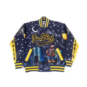 BadBoy Biggie Smalls Nightlife Satin Jacket Yellow
