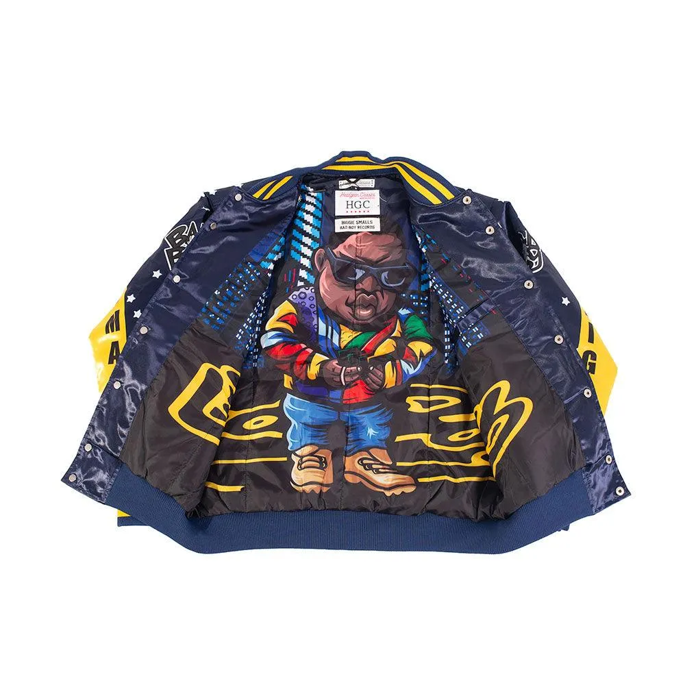 BadBoy Biggie Smalls Nightlife Satin Jacket Yellow