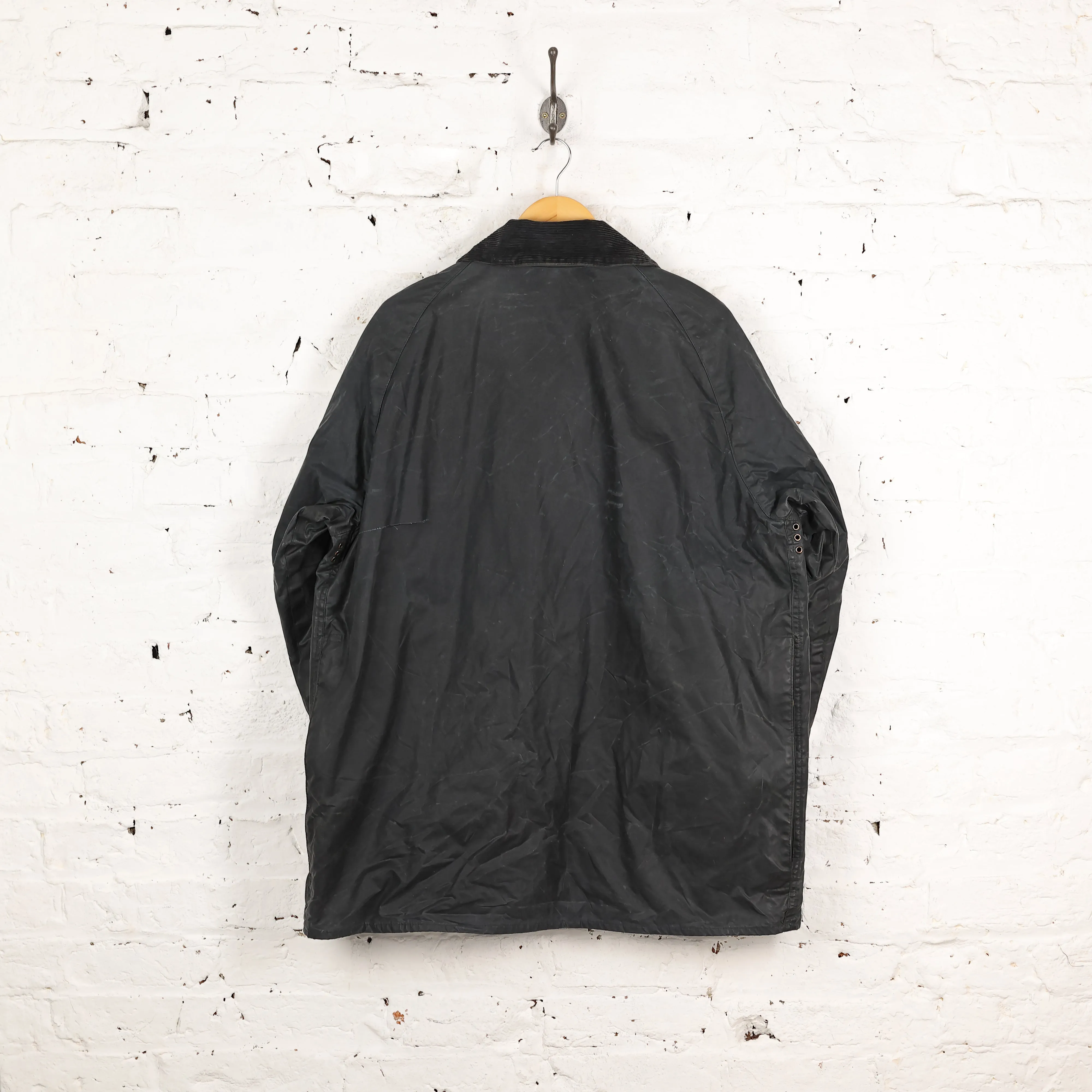 Barbour Beaufort Wax Jacket - Blue - XL