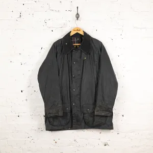 Barbour Beaufort Wax Jacket - Blue - XL