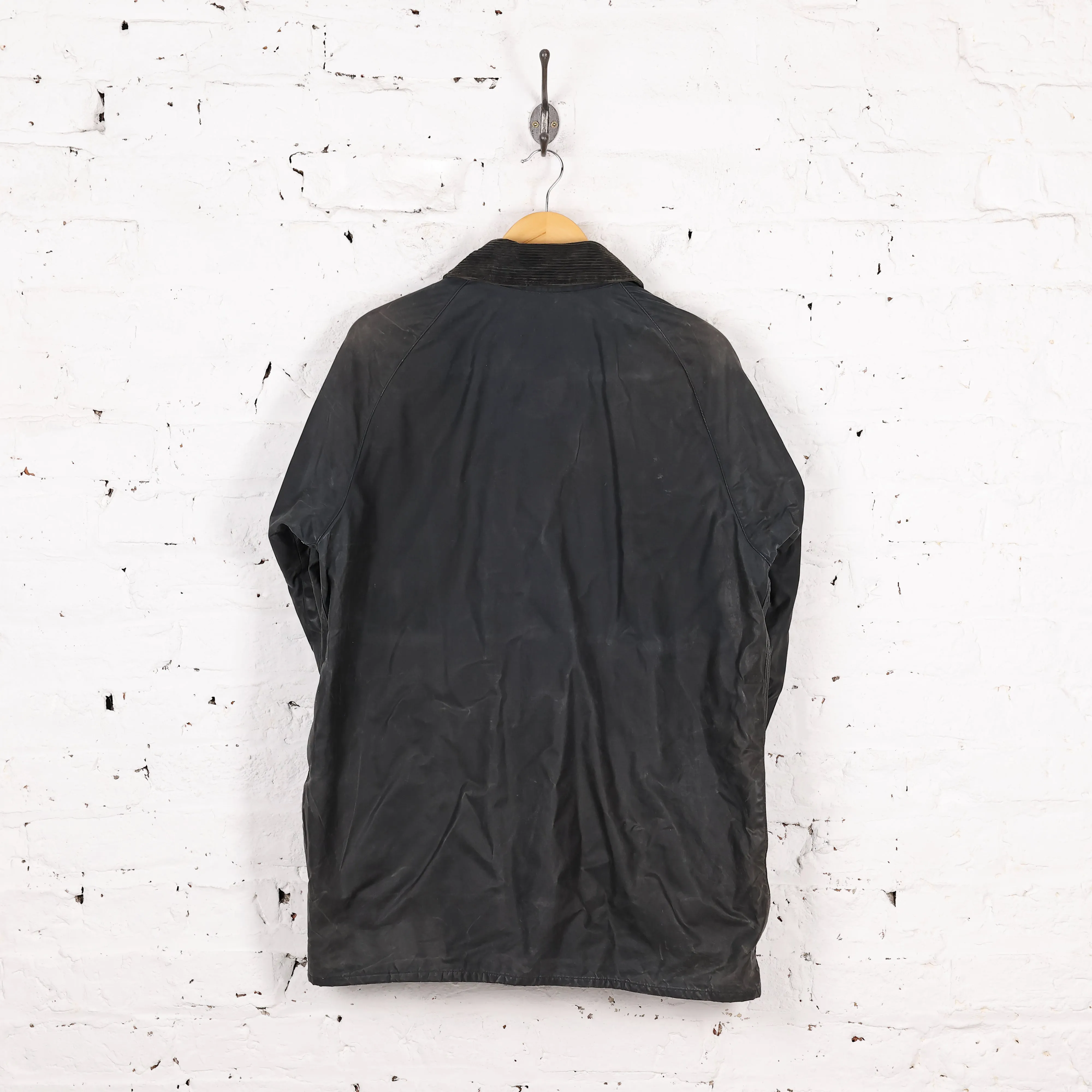 Barbour Beaufort Wax Jacket Coat - Blue - L