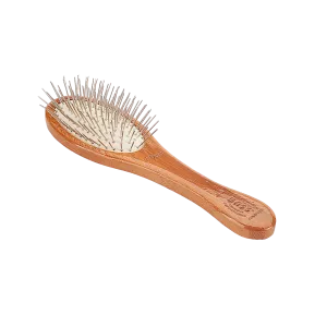 Bass Brushes - All Wire Pet Groomer - Oval With Wood Handle