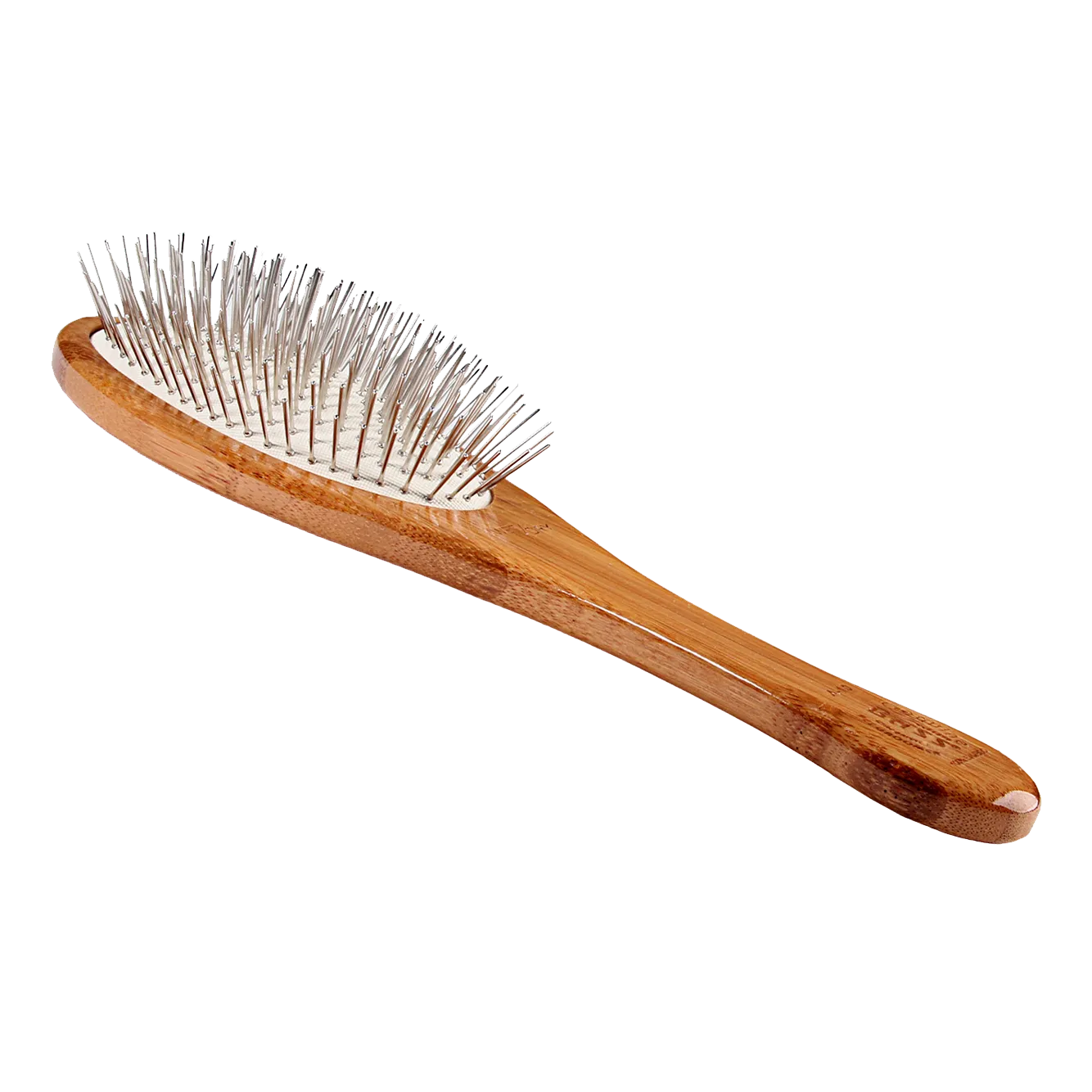 Bass Brushes - All Wire Pet Groomer - Oval With Wood Handle