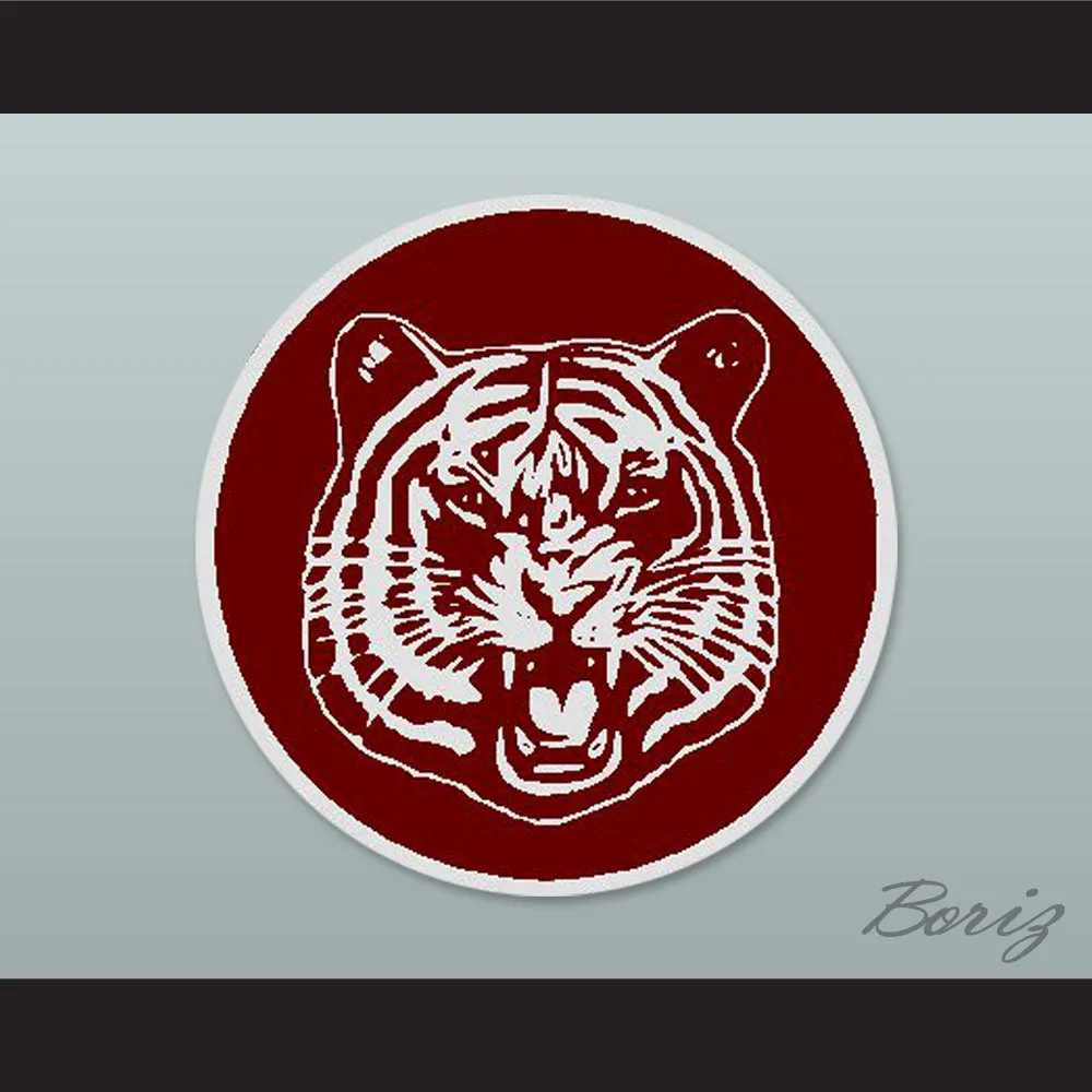 Bayside Tigers Red/ White Varsity Letterman Satin Bomber Jacket