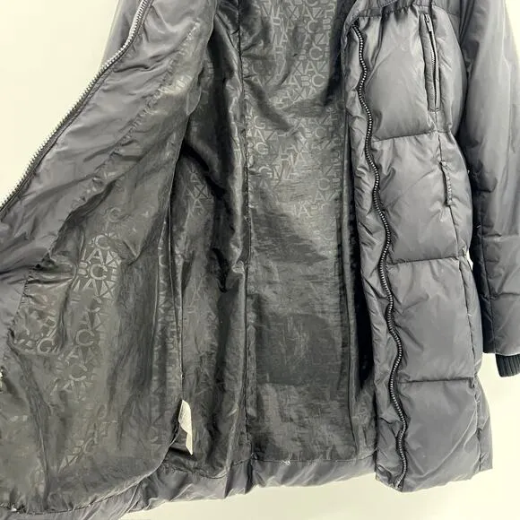 BCBG Black Down Winter Puffer Jacket Large