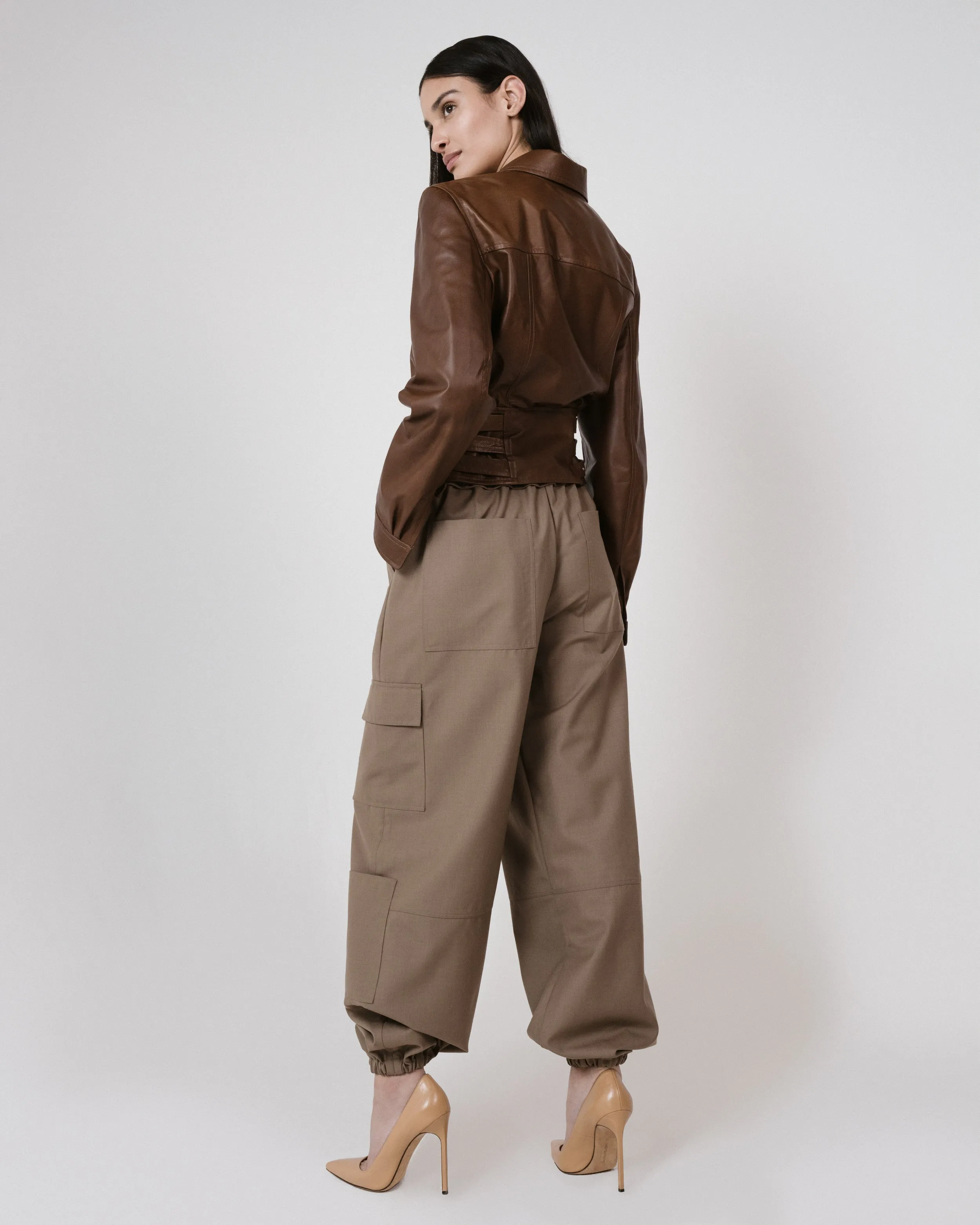 Belted Bomber Jacket
