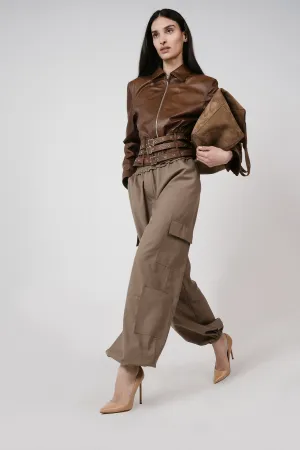 Belted Bomber Jacket