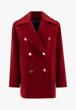 Berta Double-Breasted Cashmere Coat