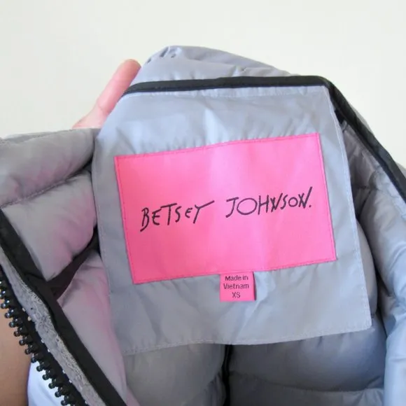 ⭐️BETSEY JOHNSON Lightweight Quilted Puffer Jacket Down Jacket SIZE- XS