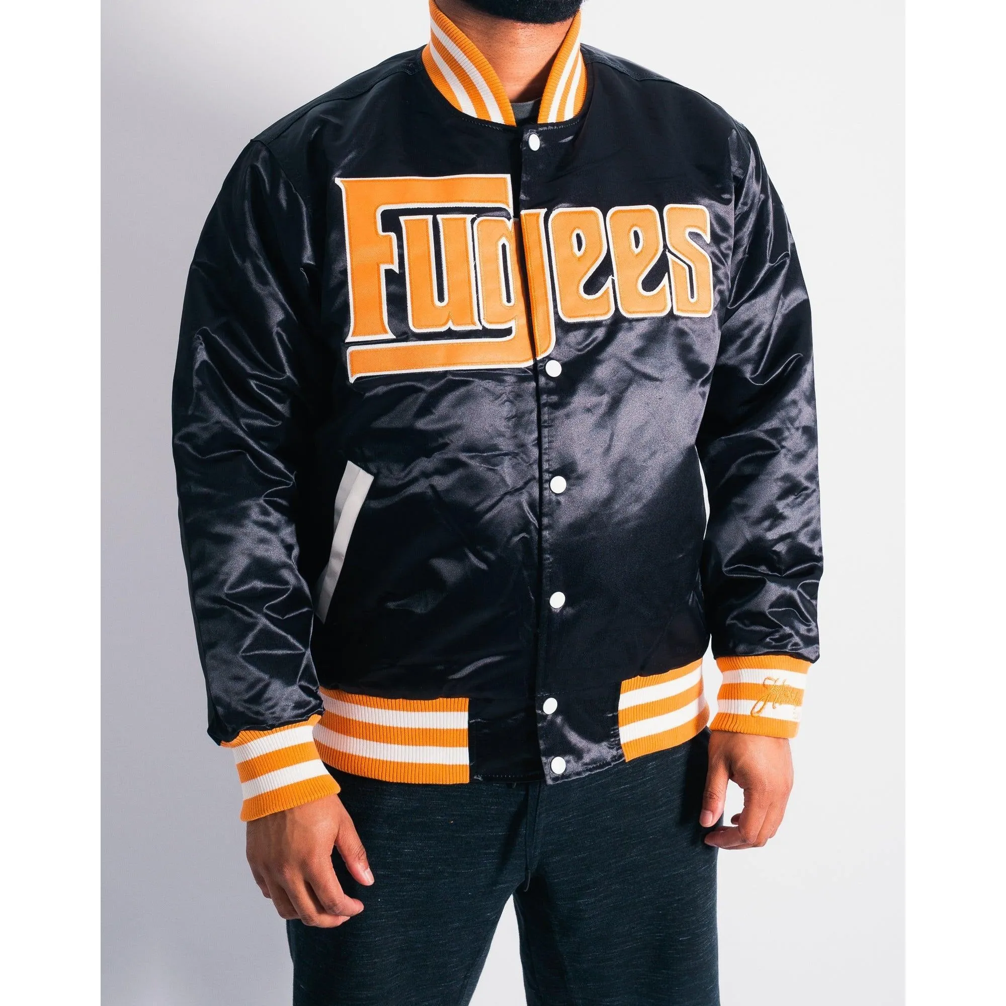 Black Fugees Satin Jacket