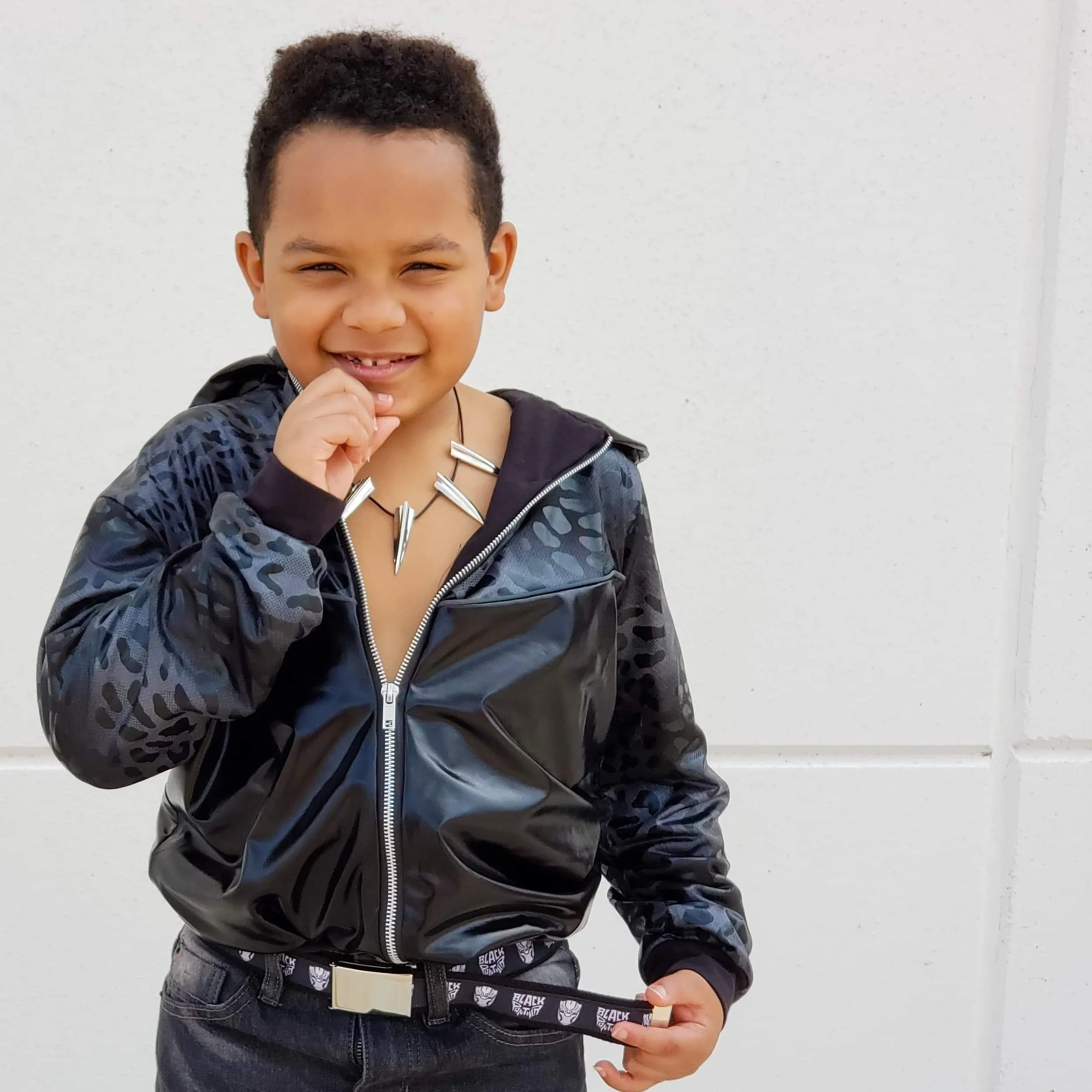 Black Panther Bomber Jacket Vegan Leather Unisex