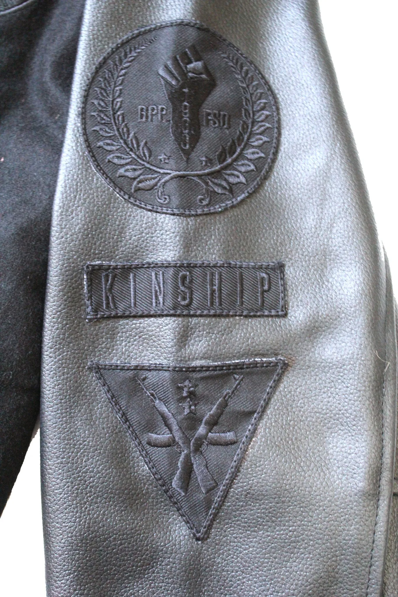 Black Panther Varsity Jacket in Mono Black