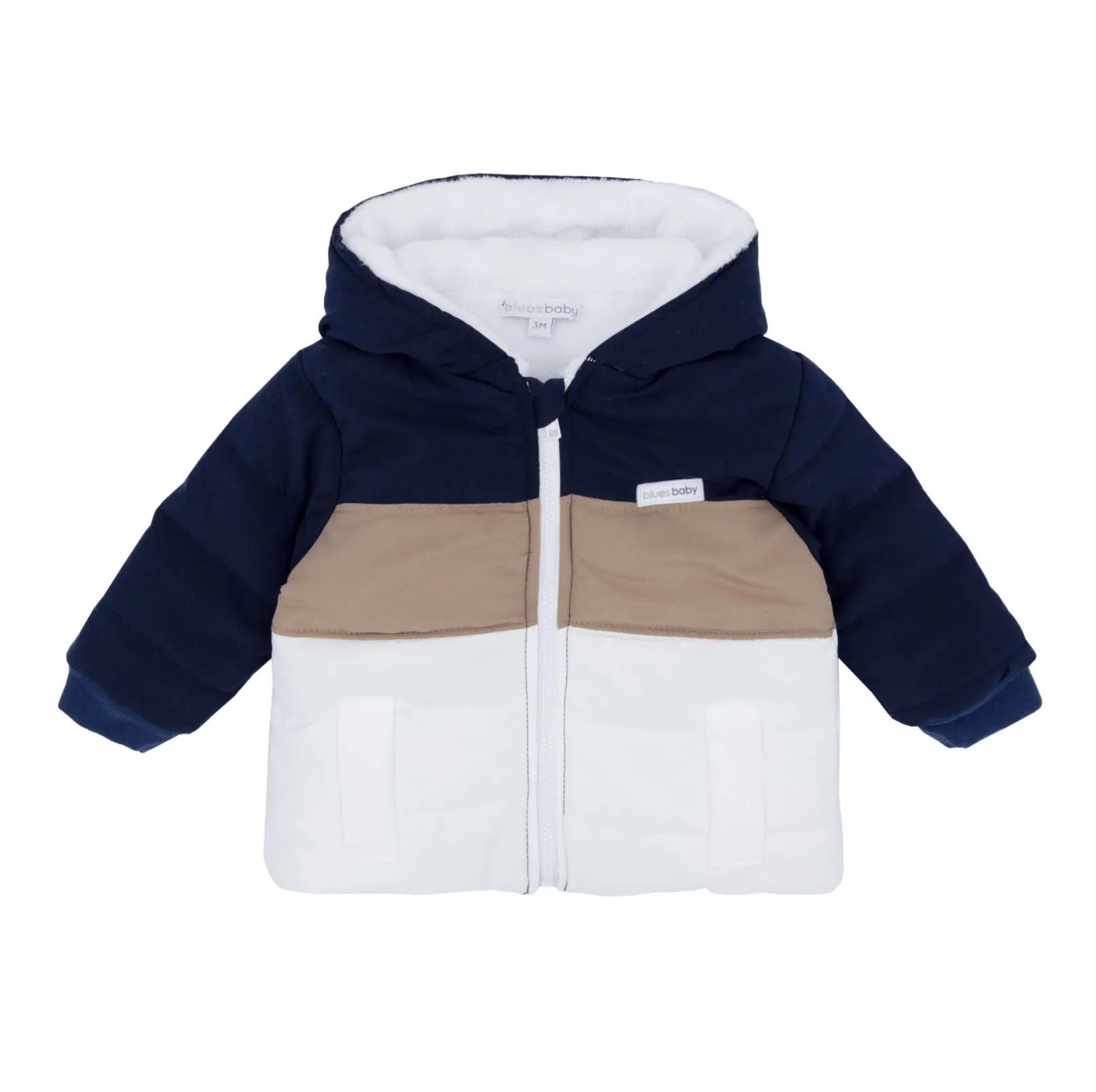 Blues Baby Beige & Navy Colour Block Jacket BB1583AA