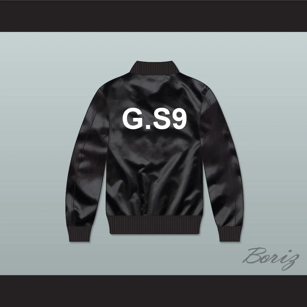 Bobby Shmurda G.S9 Black Varsity Letterman Satin Bomber Jacket