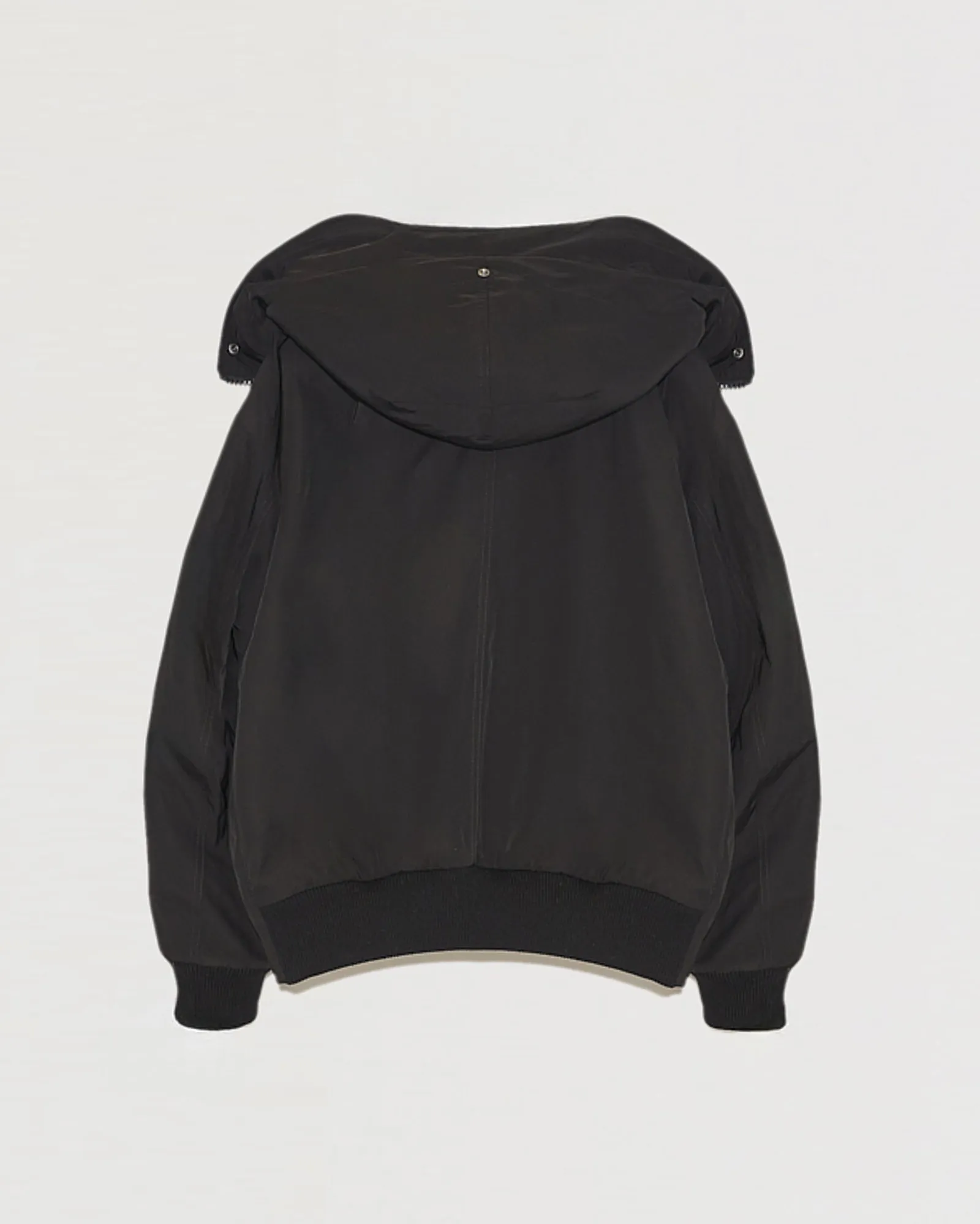 Bomber jacket in lambskin shearling reversible technical fabric