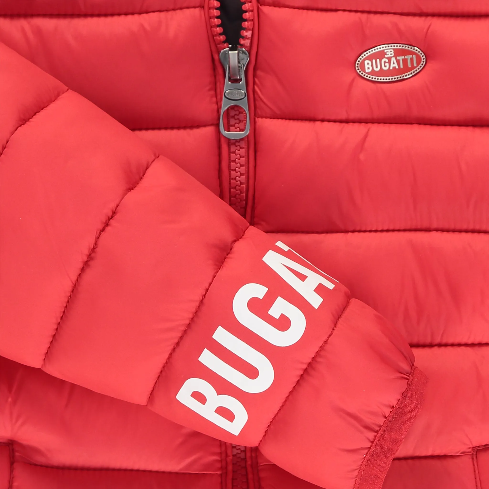 Boys Red Padded Puffer Jacket
