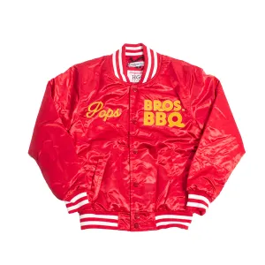BROS BBQ FRIDAY AFTER NEXT SATIN JACKET RED