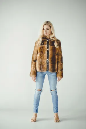 Brown Muskrat Jacket