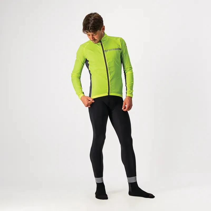 Castelli Jacket Squadra Stretch Yellow Fluo/Dark Gray
