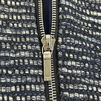 CHANEL - Spring 2017 Fantasy Tweed Coat - Navy & White - 38 US 6 NWT