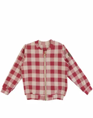 Checker Bomber Jacket