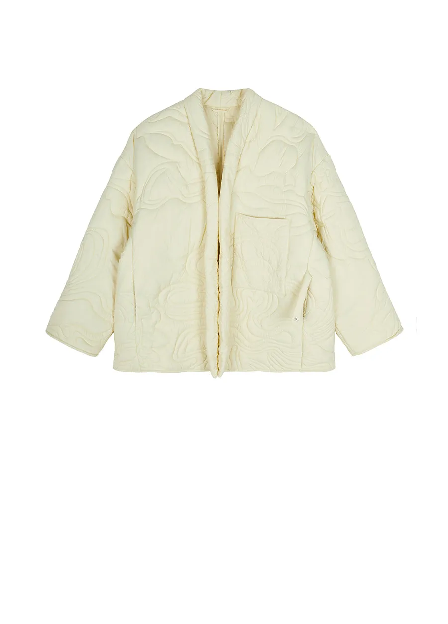 Coat / JNBY Nylon Coat in Oriental Floral Pattern
