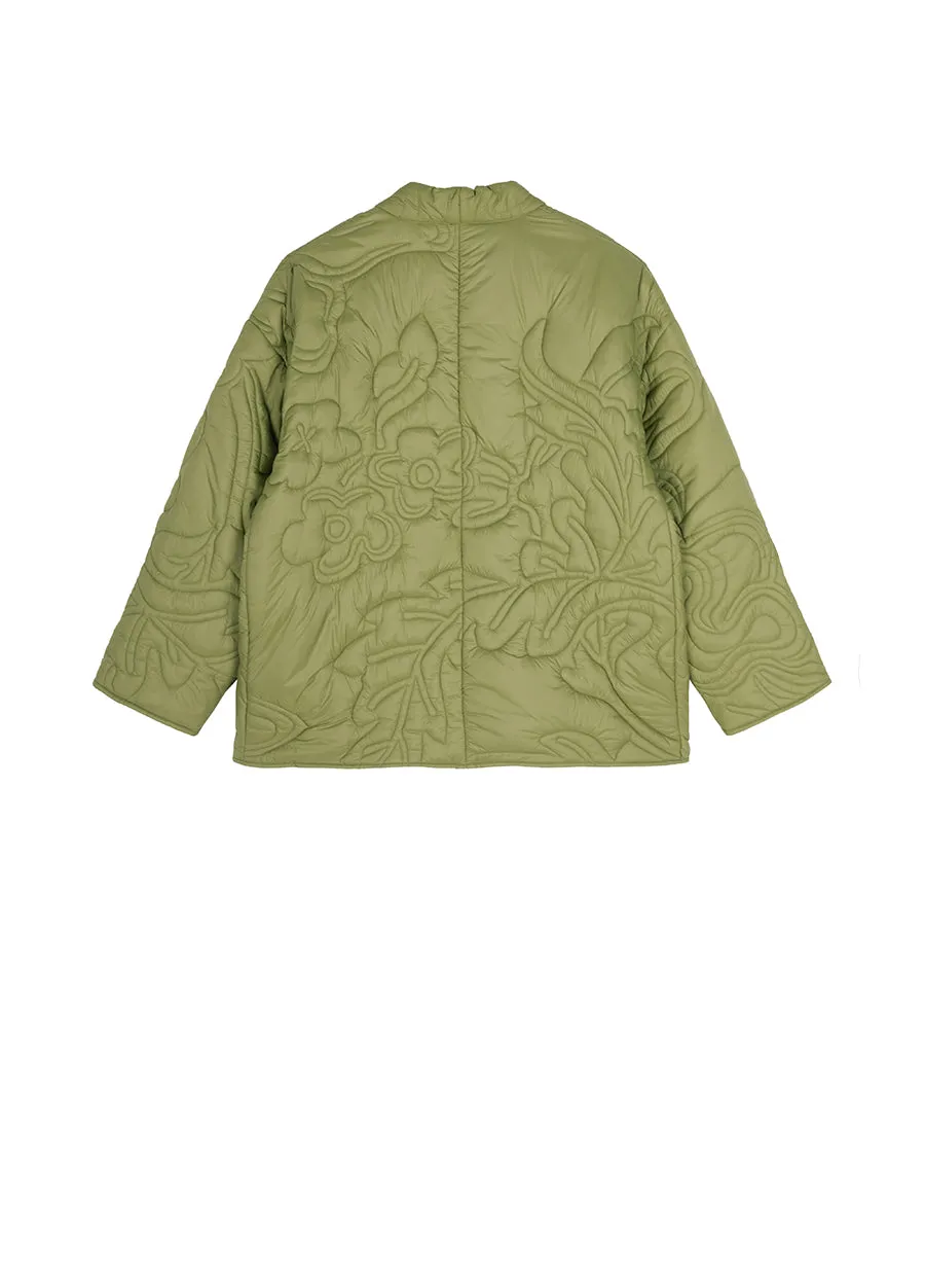 Coat / JNBY Nylon Coat in Oriental Floral Pattern