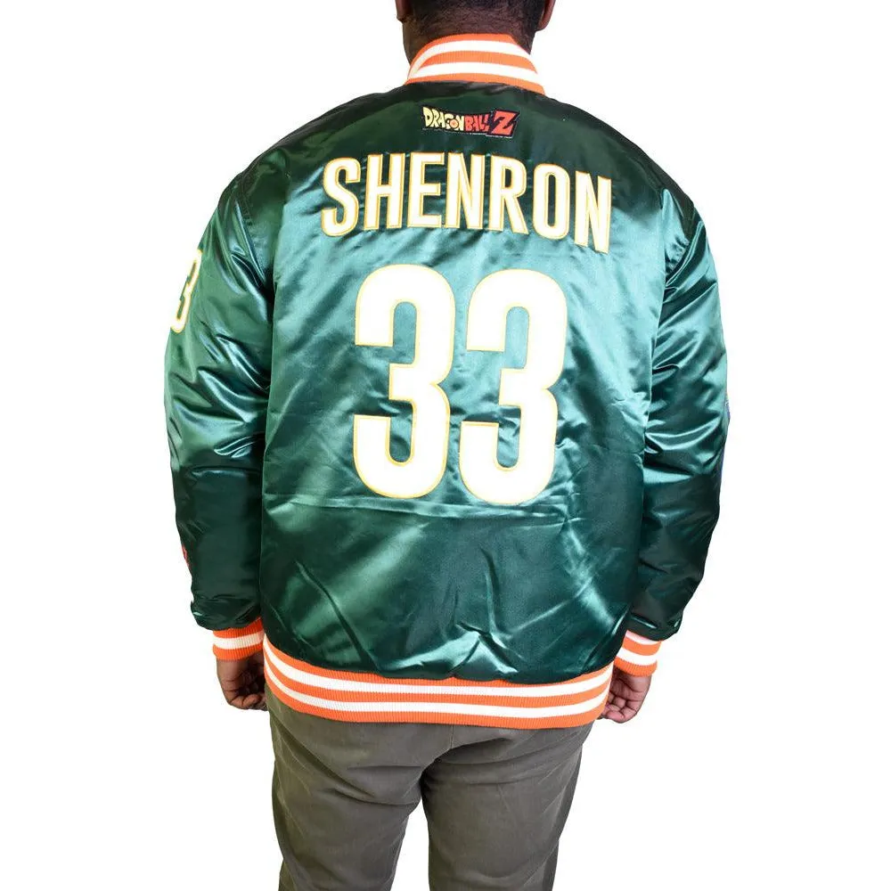 DBZ SHENRON SATIN JACKET (TEAL)