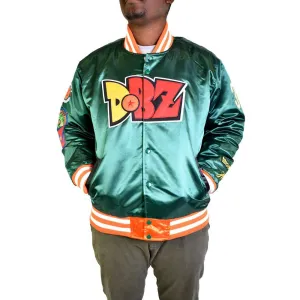 DBZ SHENRON SATIN JACKET (TEAL)