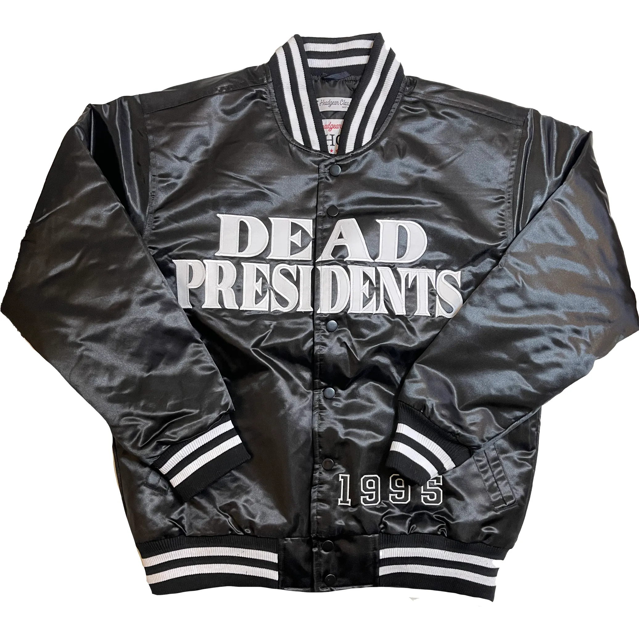 DEAD PRESIDENTS SATIN JACKET (BLACK)