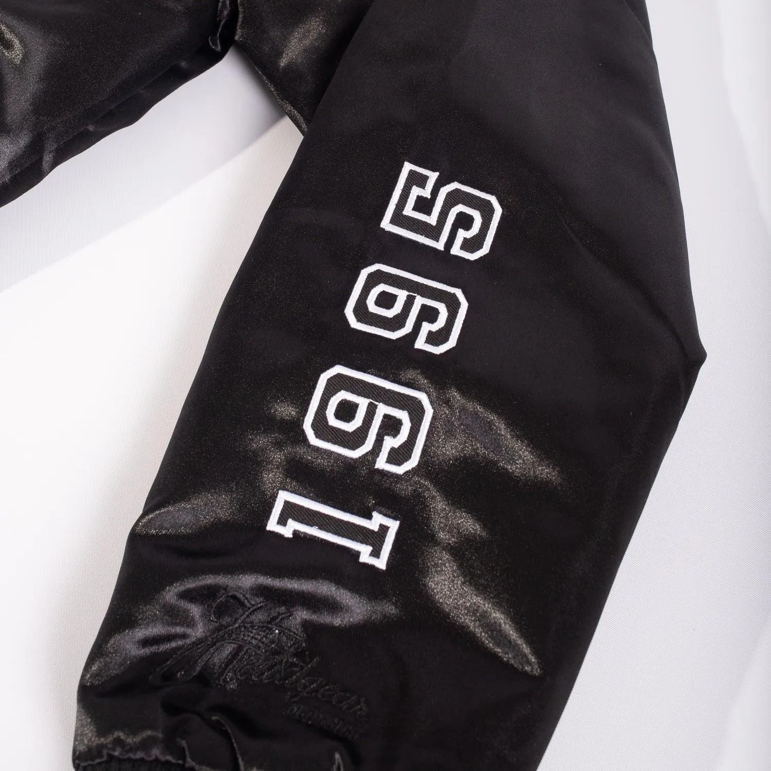 DEAD PRESIDENTS YOUTH SATIN JACKET (BLACK)