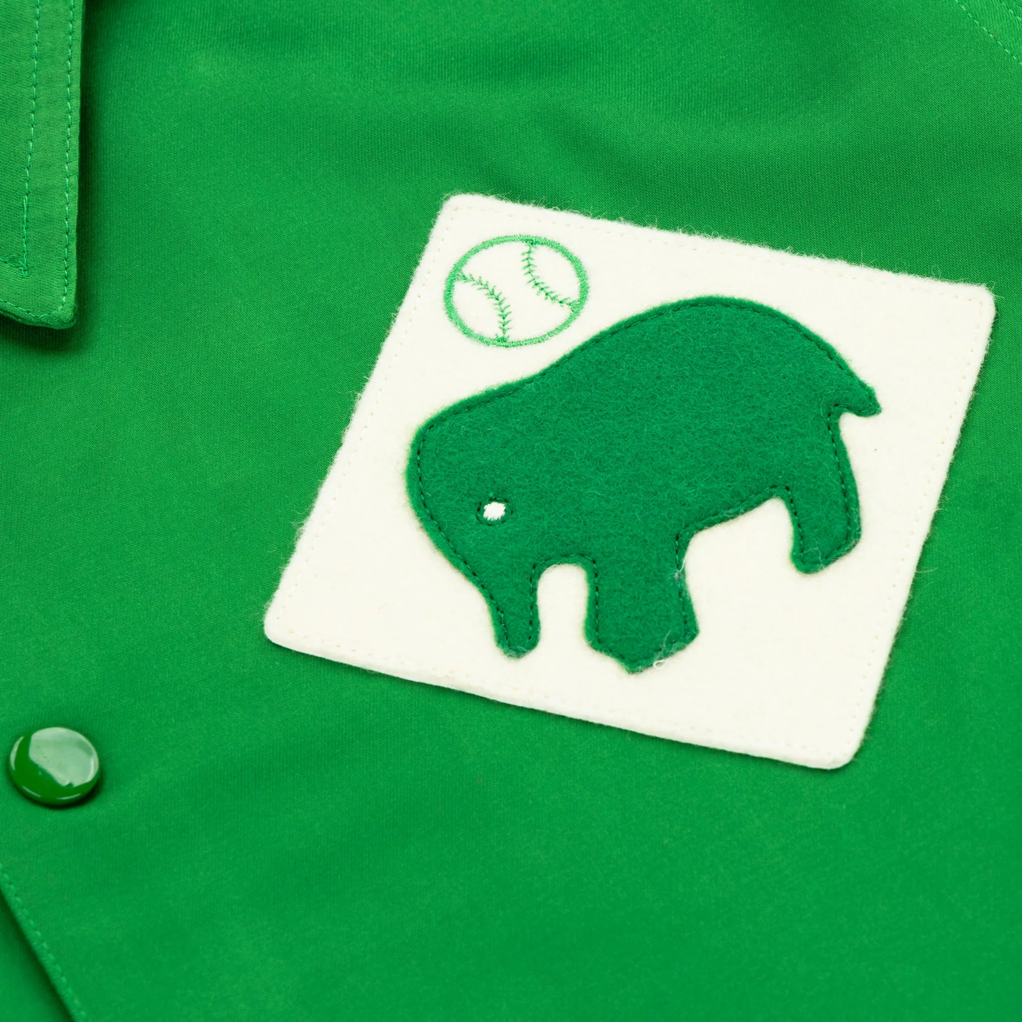 Denver White Elephants Satin Windbreaker