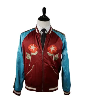 DIESEL - “J-Flam” Reversible Satin Bomber Jacket- L