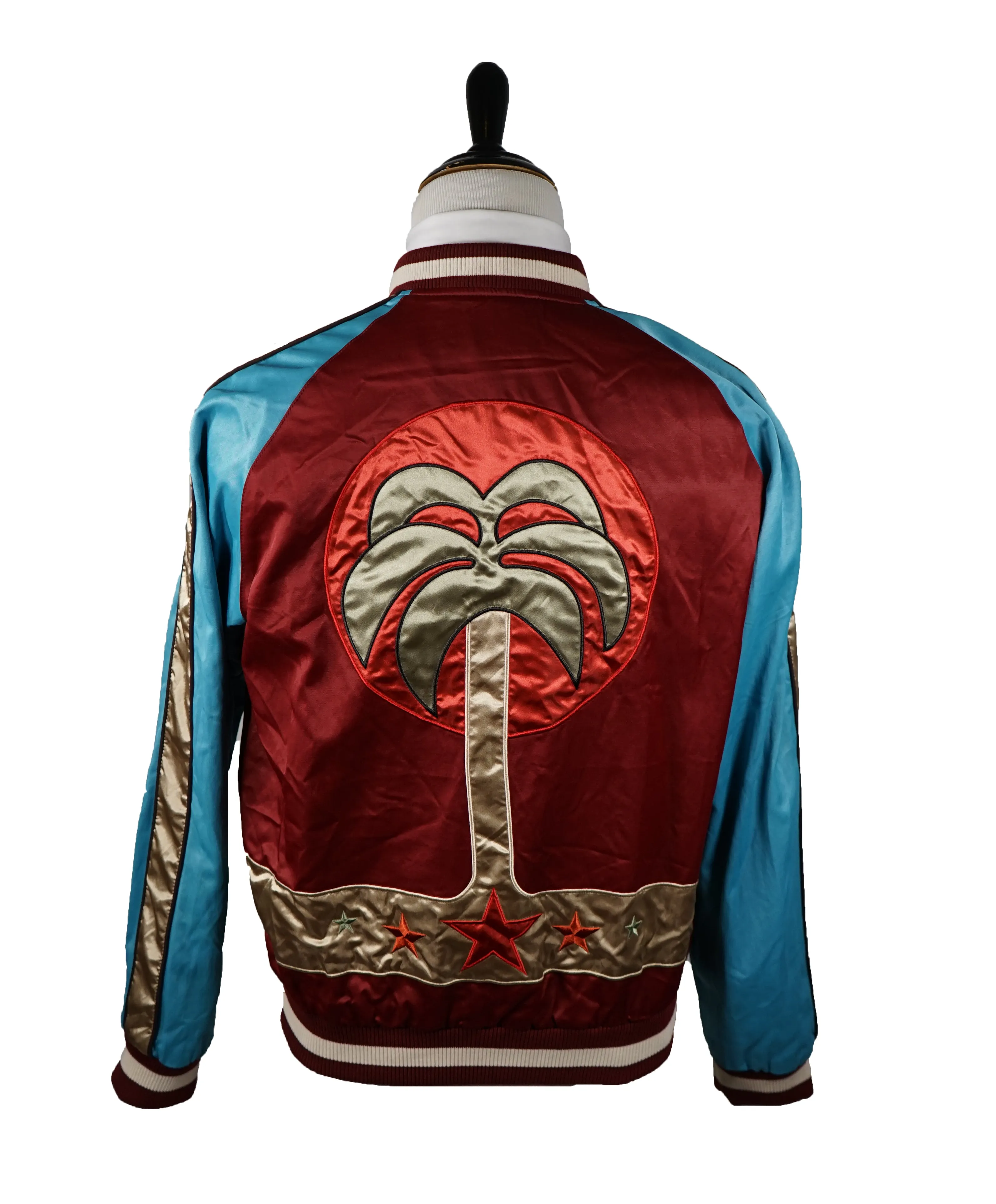 DIESEL - “J-Flam” Reversible Satin Bomber Jacket- L