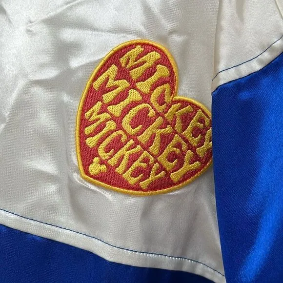 DISNEY Mickey Mouse SUNSET Varsity Bomber Womens Jacket NWT (Size 3x)