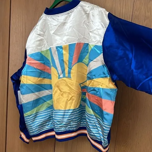 DISNEY Mickey Mouse SUNSET Varsity Bomber Womens Jacket NWT (Size 3x)